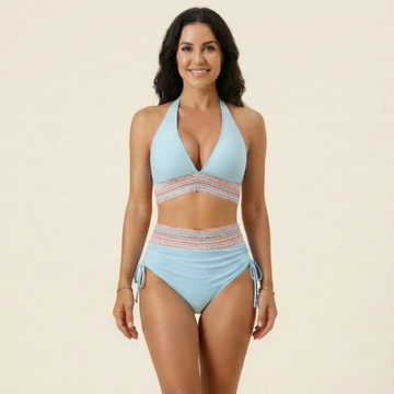 Noa – Hochtaillen-Bikini mit Figurformendem Band