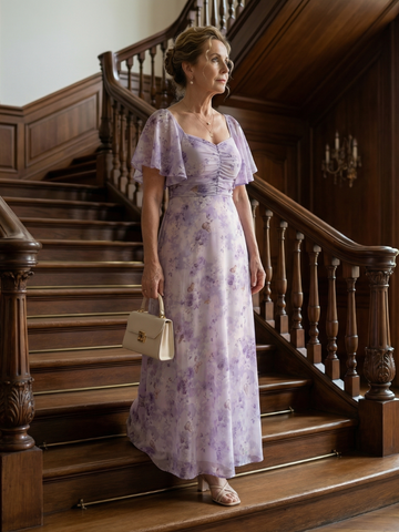 Vaelis | Midi-Kleid mit Flügelärmeln