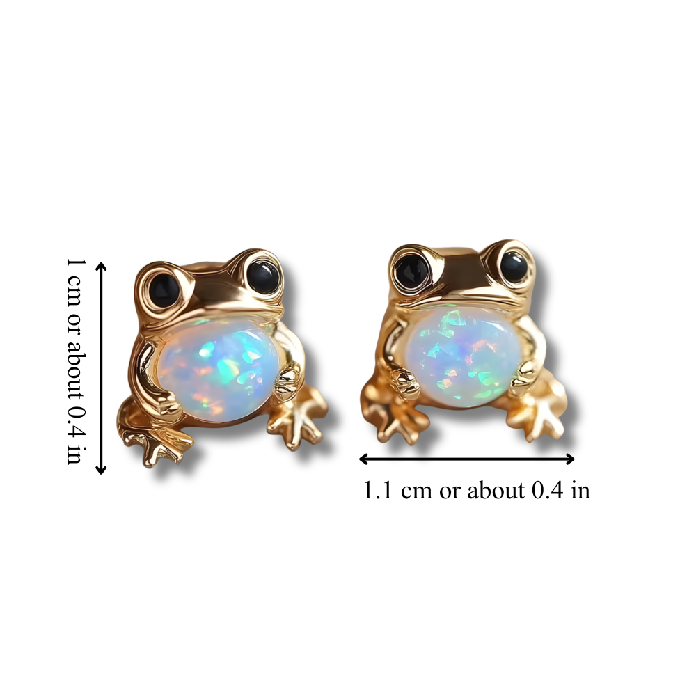 Frosch Opal Ohrringe