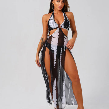 Kiara - Zweiteiliger Tie-Dye-Halter-Badeanzug