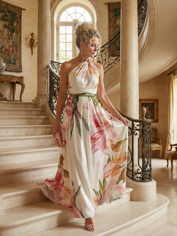 Amiel | Leichtes Blumenkleid Maxi