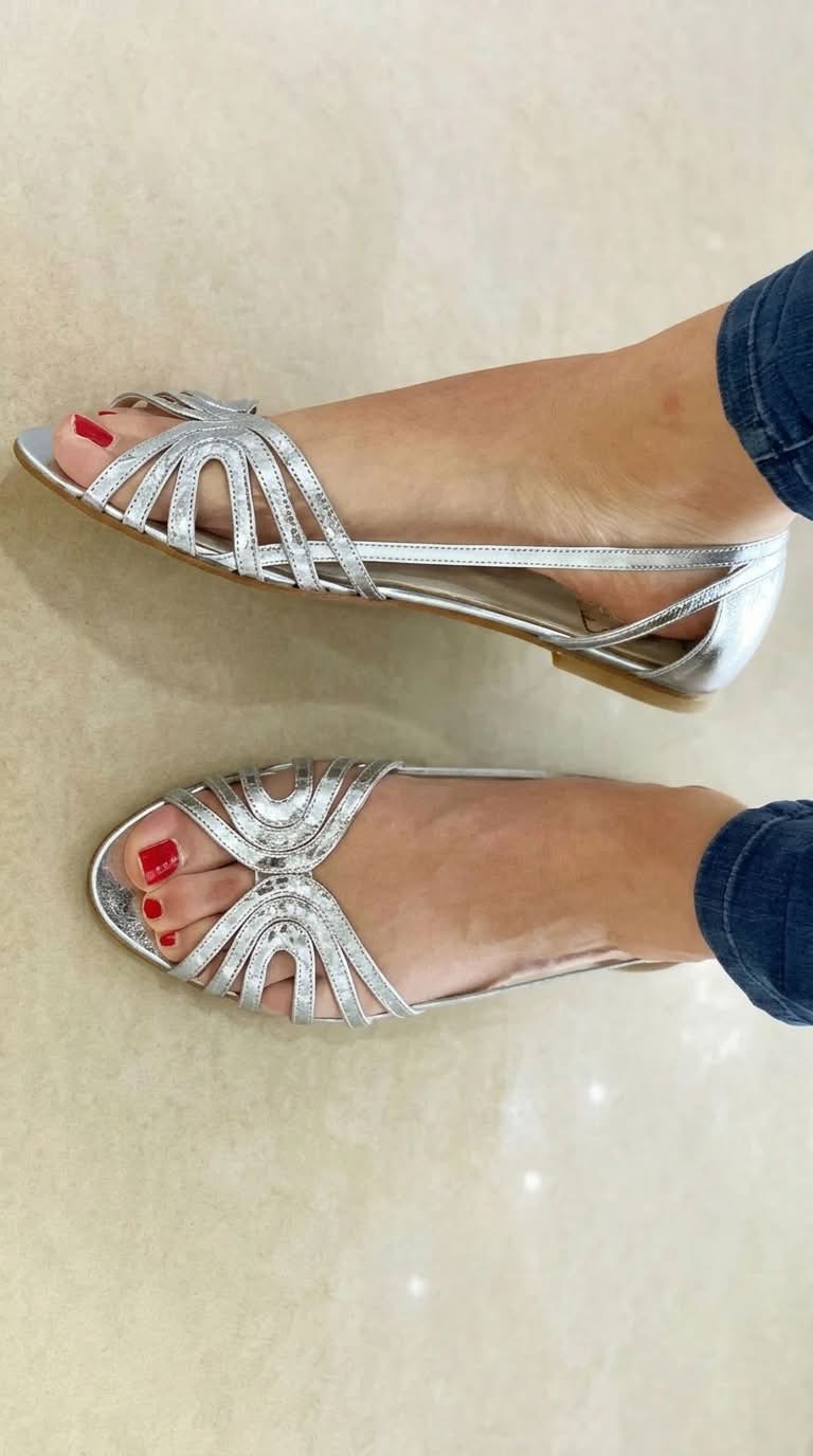 Eleonora | Goldene Sommer-Sandalen