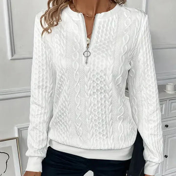 LUCIA I Pullover mit Reißverschluss