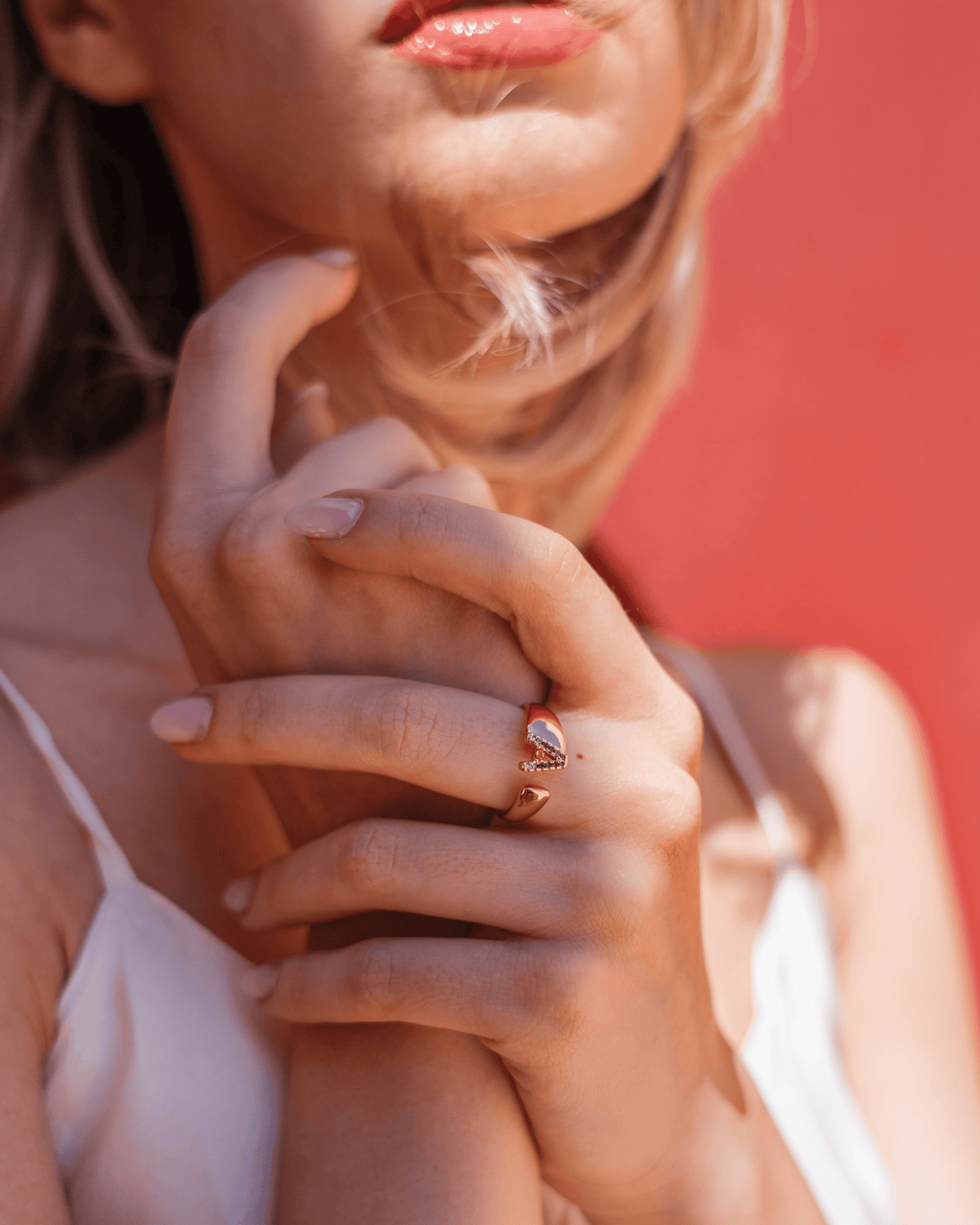 Goldener Ring mit Personalisiertem Buchstaben (Verstellbar)
