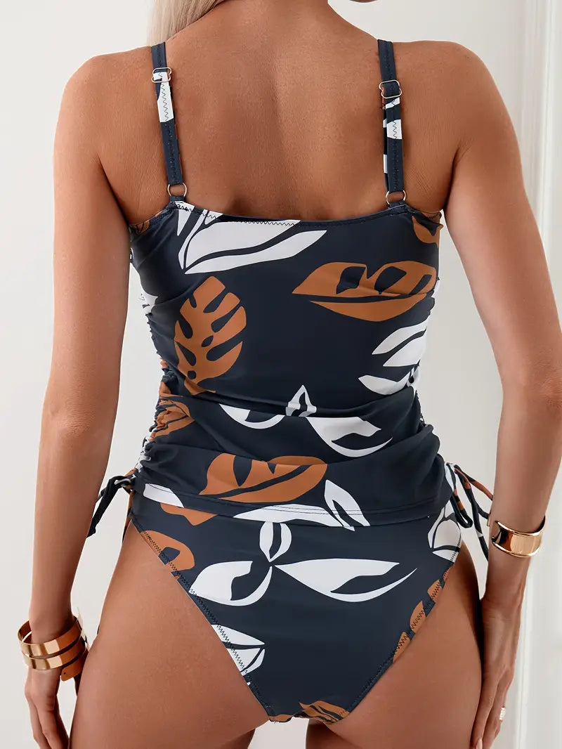 Maia - Tankini mit tropischem Blättermuster