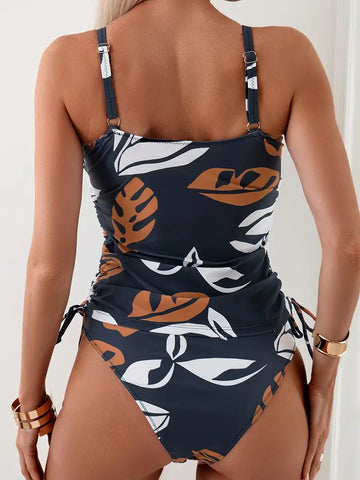 Maia - Tankini mit tropischem Blättermuster