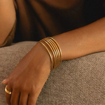 Shannon Gold Armreif Set