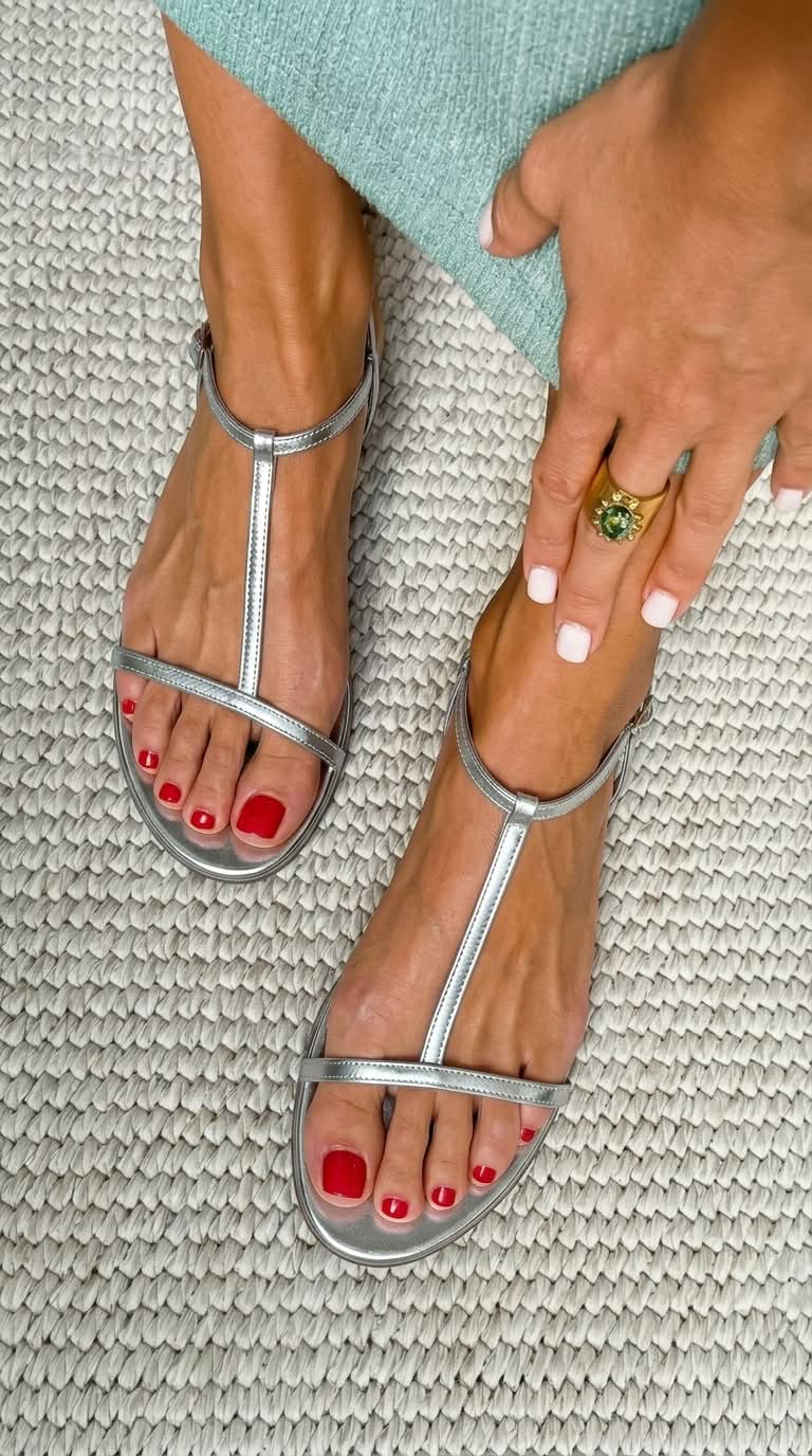 Rosalba | Bequeme Goldene Sandalen mit Fußbett-Unterstützung