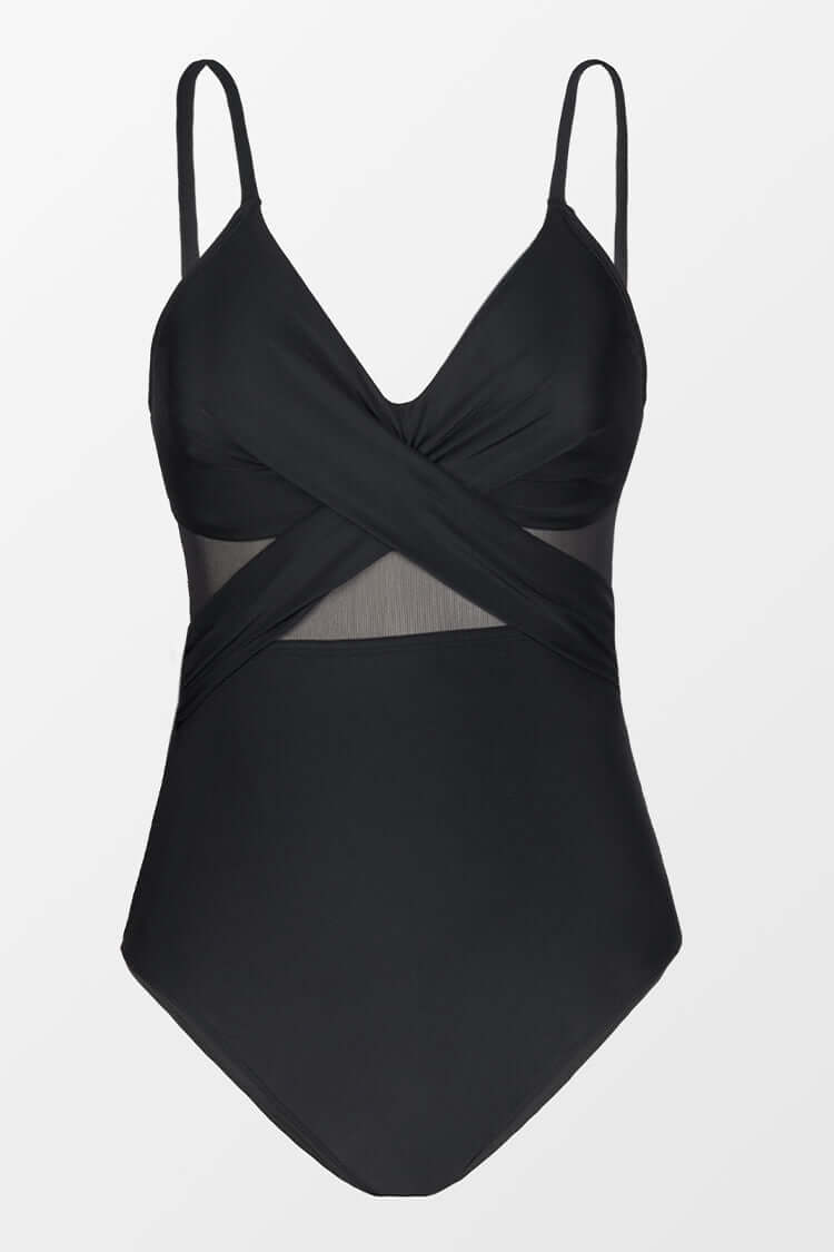 Damen-Badeanzug Amalfi – Figurformend mit Transparenz-Design