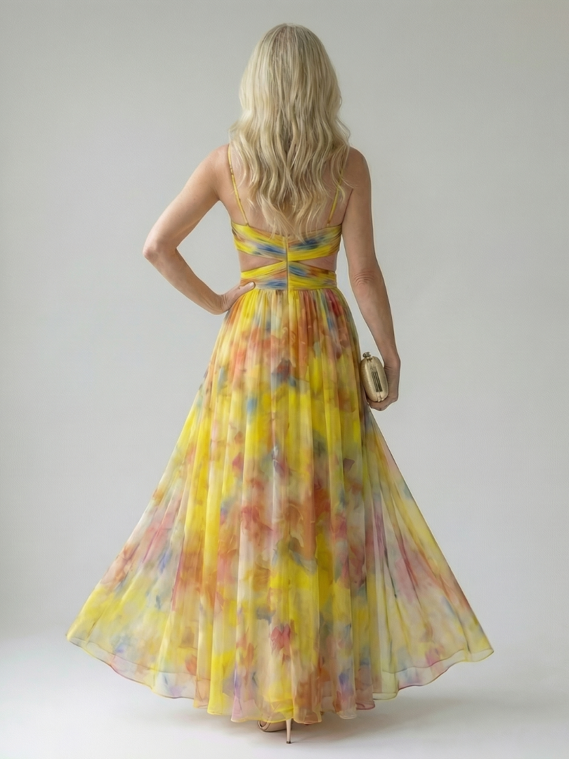 Isel | Weiches Wickel-Maxi-Kleid