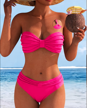 Einfarbiger Bikini Halter