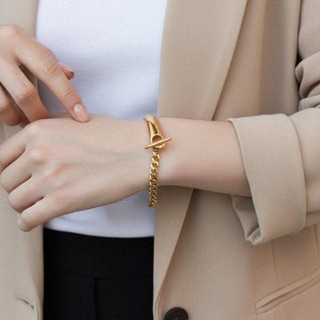 Myrna Ketten Gold Armreif