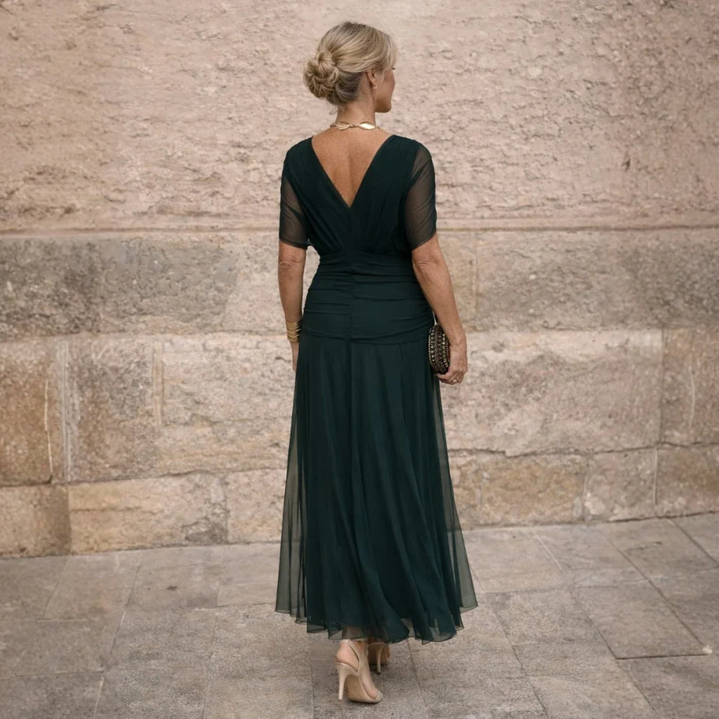 Eliza | Elegantes grünes Kleid