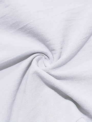 NICHOLS | WEITE LEINENHOSE MIT KORDEL