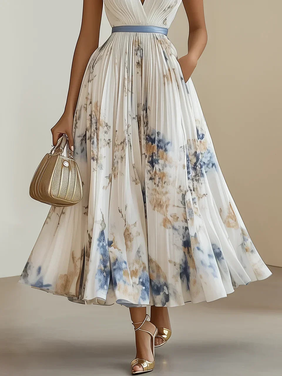 YVETE | Fließendes Wickelkleid