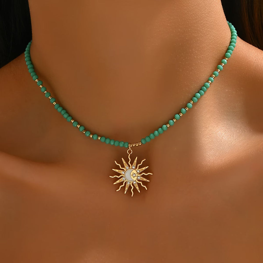 Türkis-Sonnenschein-Kette