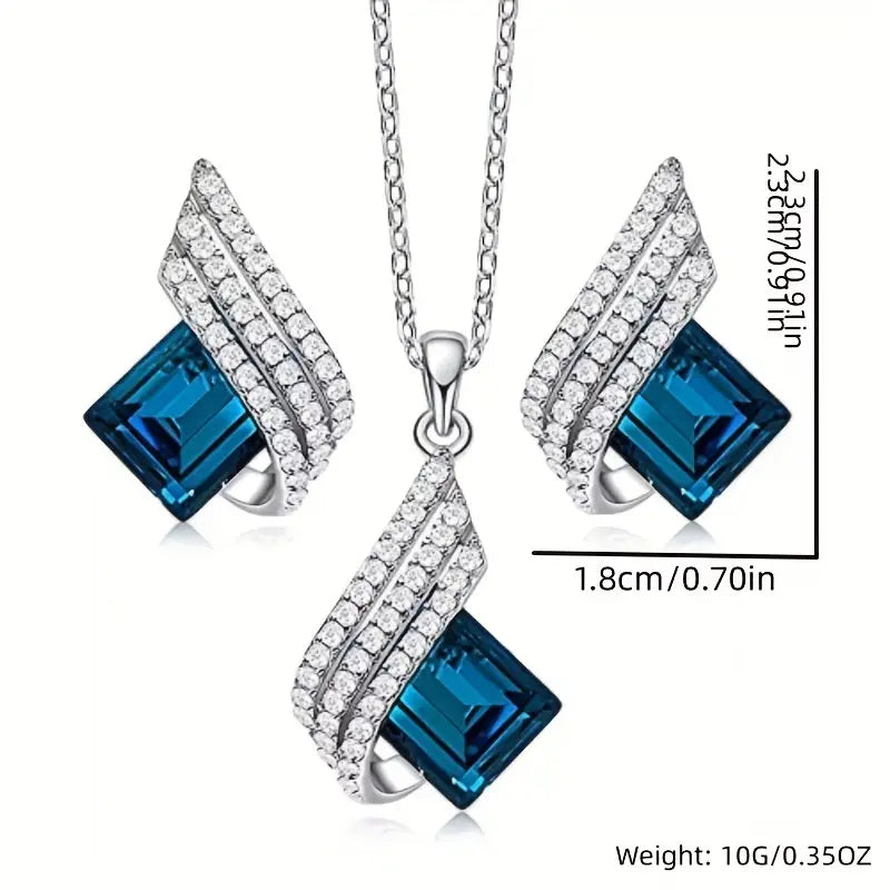 Schmuckset Aurora Blau