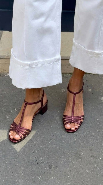 Allegra | Goldene Sandalen Alltägliche Eleganz