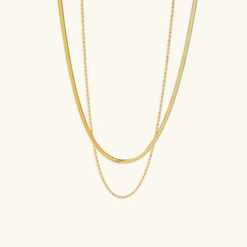 Hailey Mehrlagige Gold Kette