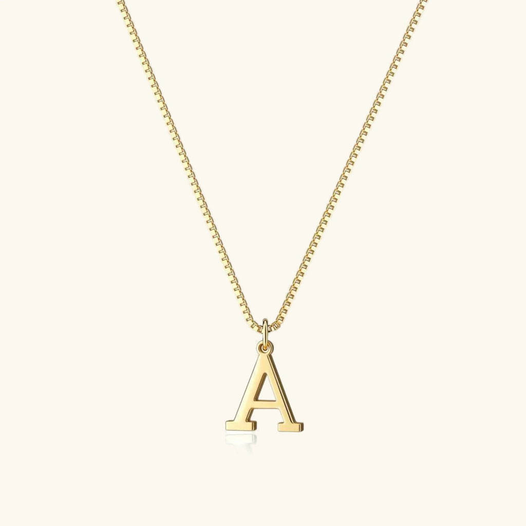 Therese Buchstaben Initial Gold Kette