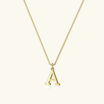 Therese Buchstaben Initial Gold Kette