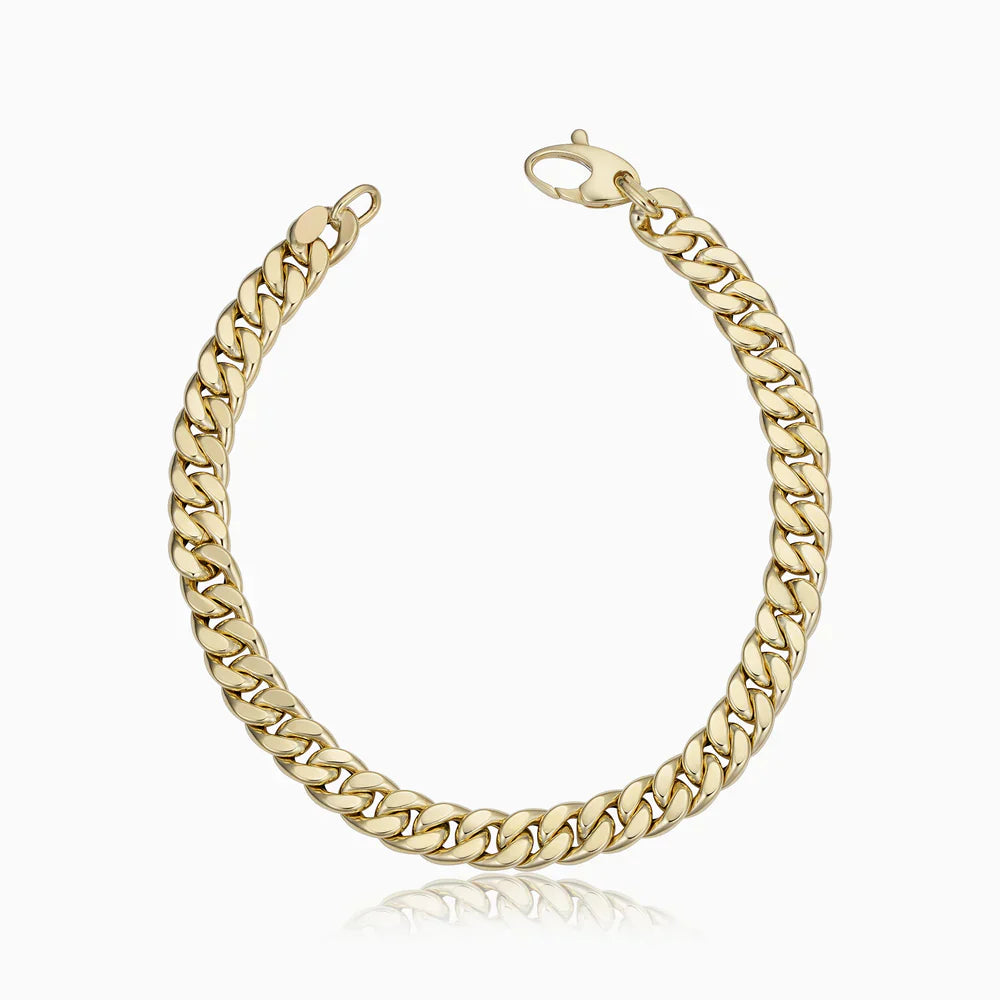 Klassisches Cuban-Armband | Gold