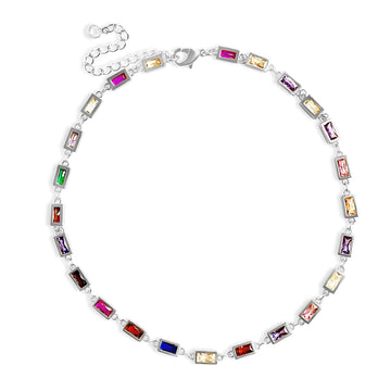 Retro | Regenbogen-Diamant-Choker
