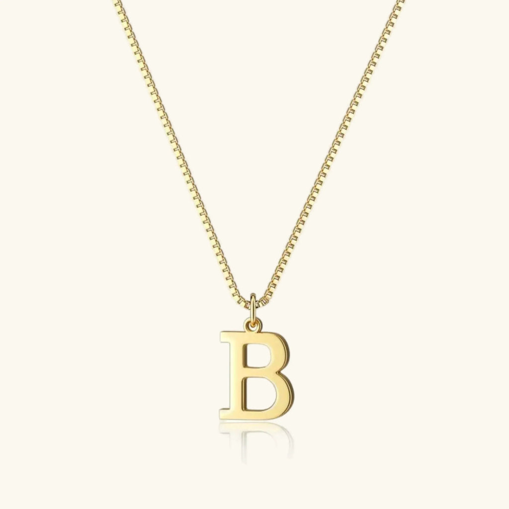 Therese Buchstaben Initial Gold Kette