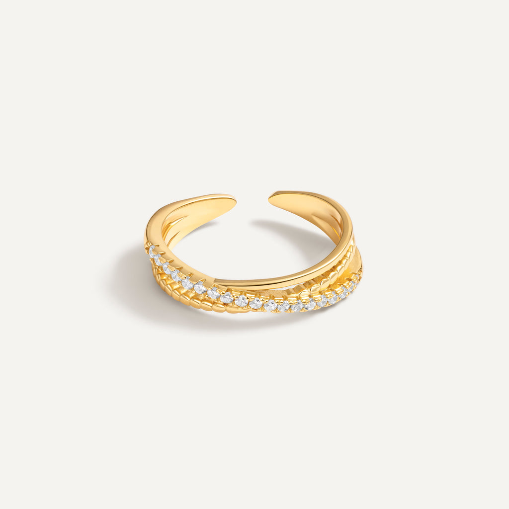 Brigitte Atelier Kristall-Pavé-Ring