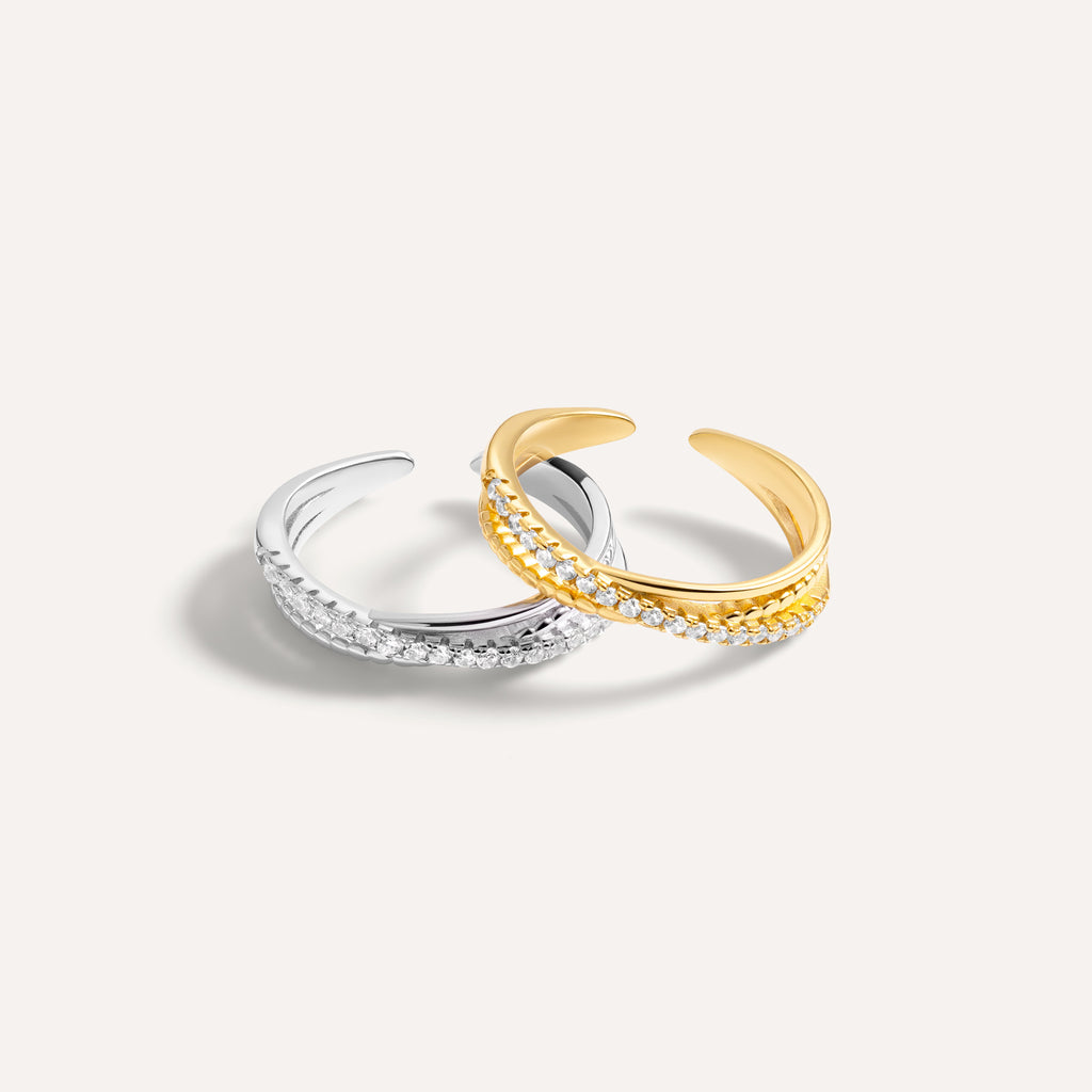 Brigitte Atelier Kristall-Pavé-Ring