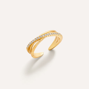Brigitte Atelier Kristall-Pavé-Ring