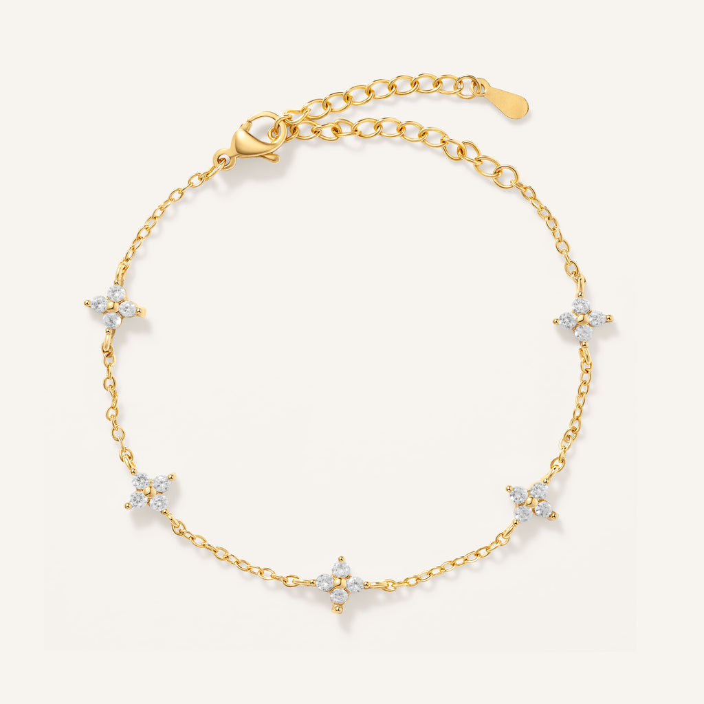 Brigitte Atelier Mini-Kleeblatt-Armband