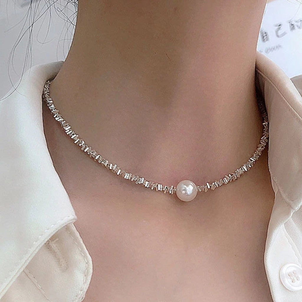 Elegante Perlenhalskette