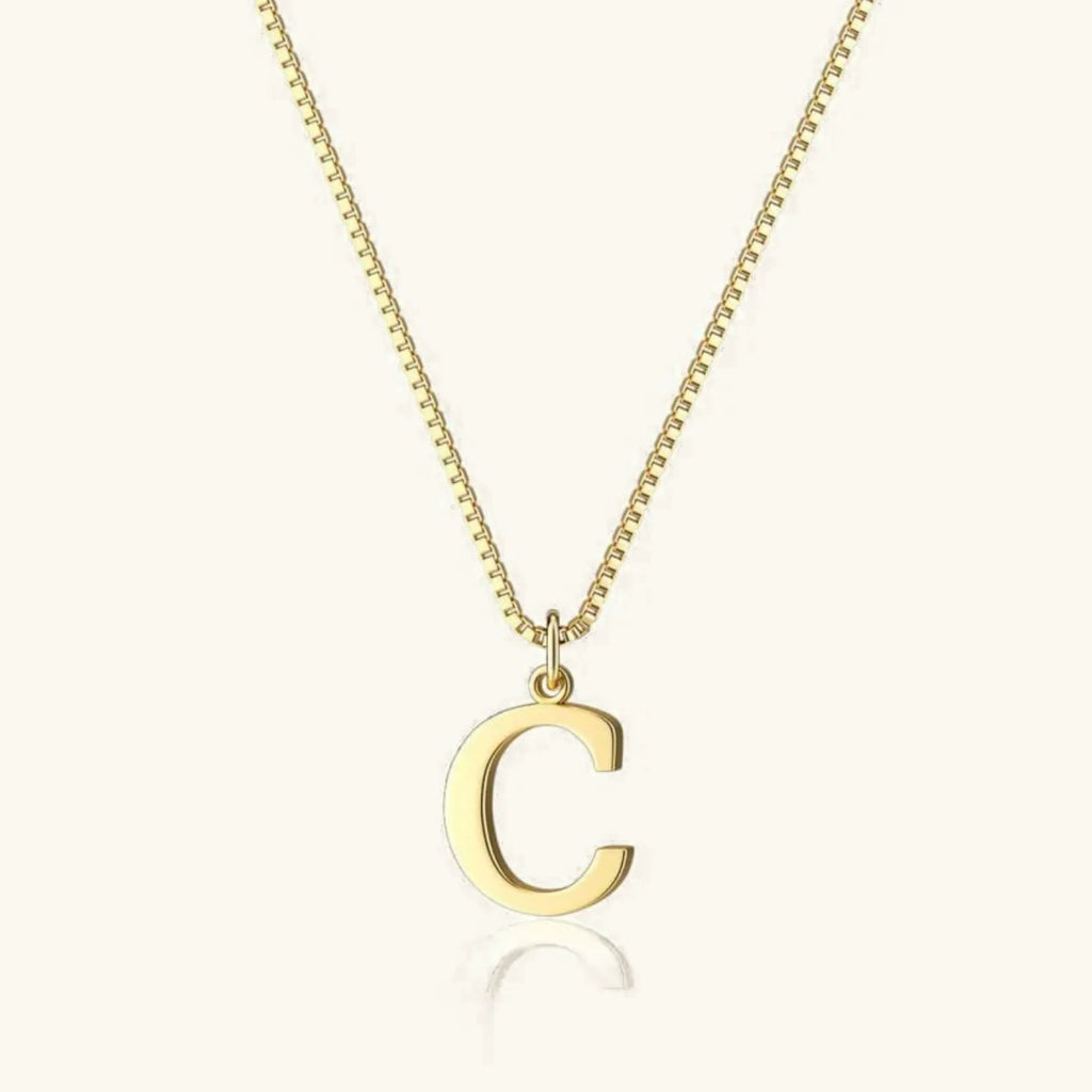 Therese Buchstaben Initial Gold Kette