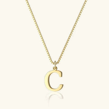 Therese Buchstaben Initial Gold Kette