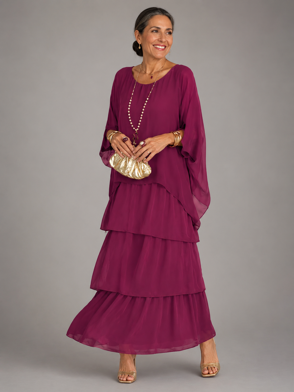 Matilda | Elegantes Fließendes Maxikleid