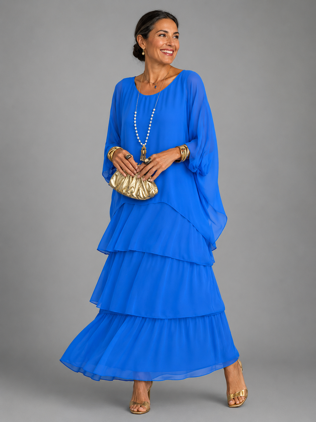 Matilda | Elegantes Fließendes Maxikleid