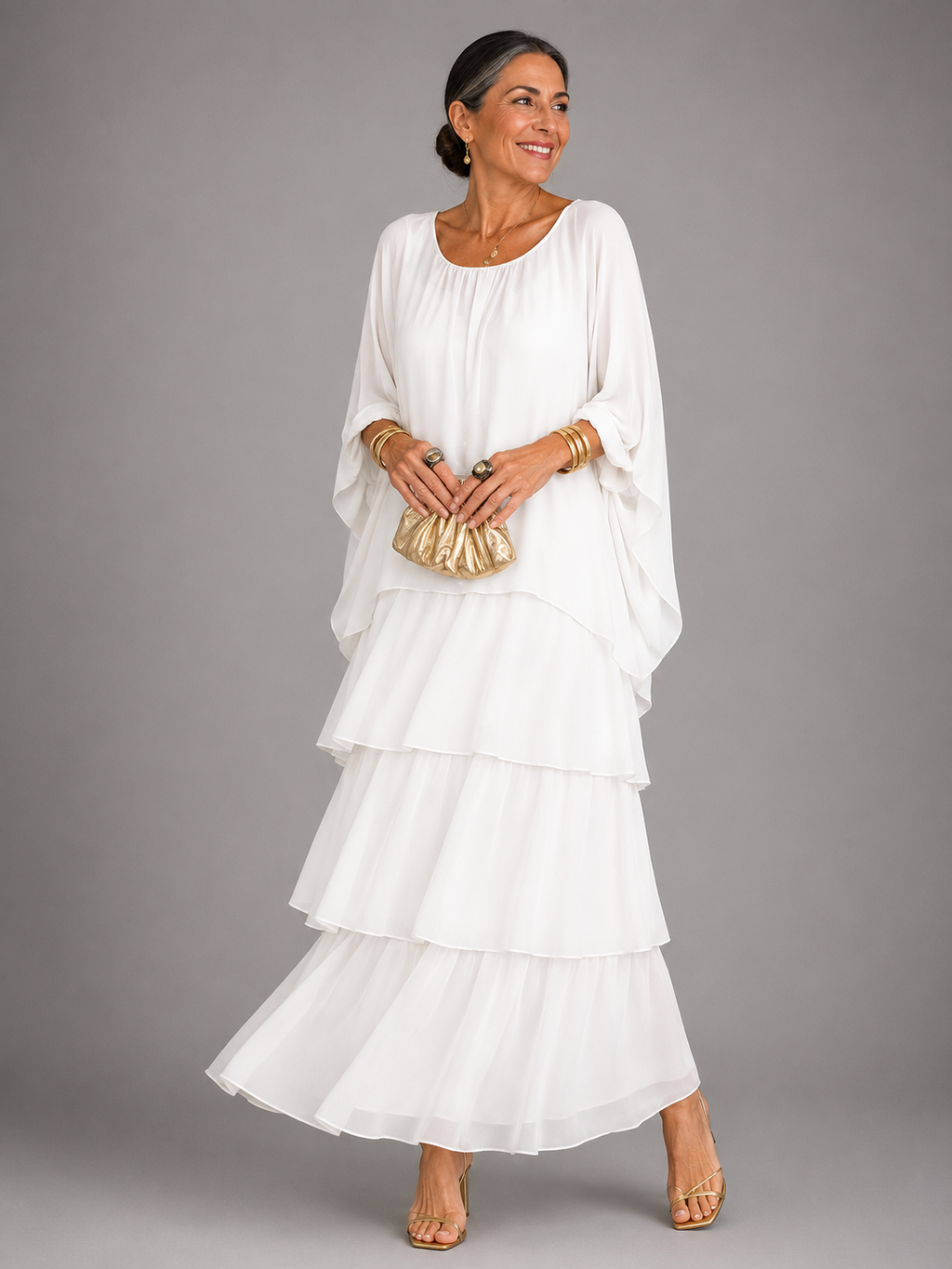 Matilda | Elegantes Fließendes Maxikleid