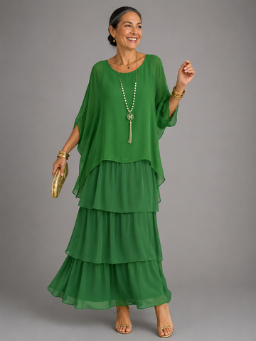 Matilda | Elegantes Fließendes Maxikleid