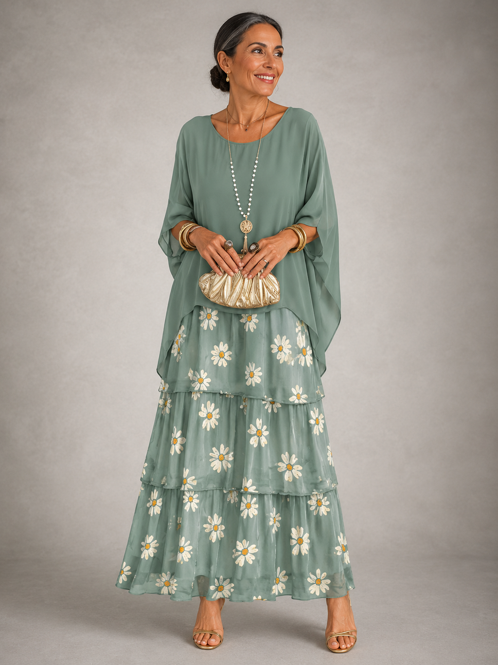 Matilda | Elegantes Fließendes Maxikleid