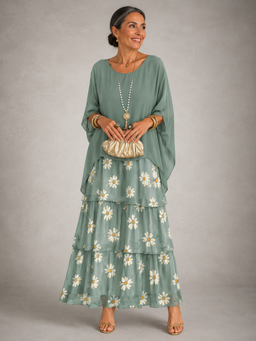 Matilda | Elegantes Fließendes Maxikleid