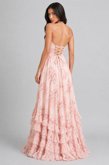 VALESKA | Chic Maxikleid im Vintage-Blumenstil