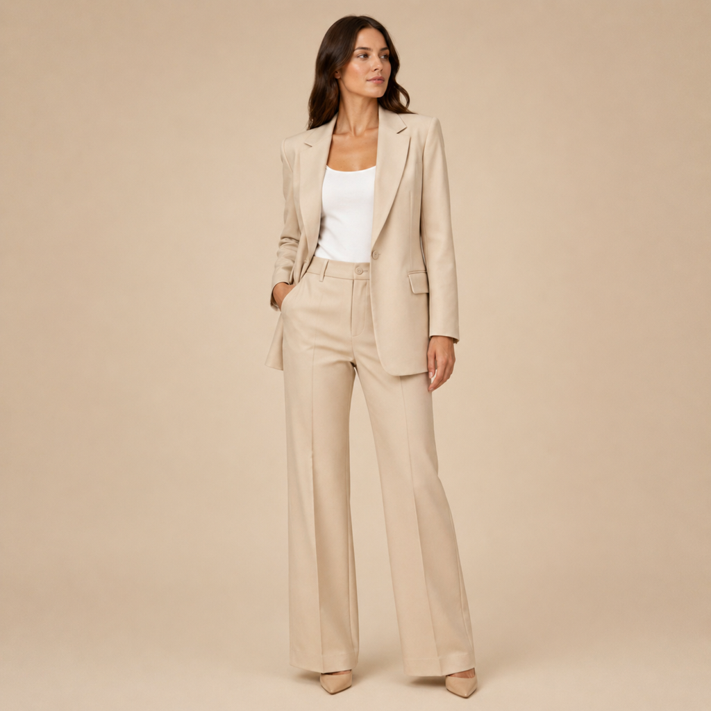 Cindy | Elegantes Anzugset mit ausgestellten Hosen