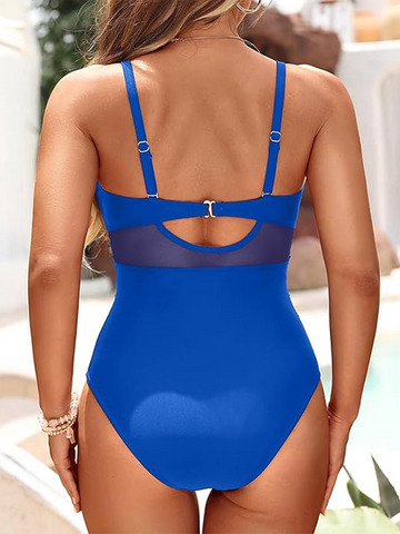 Damen-Badeanzug Amalfi – Figurformend mit Transparenz-Design