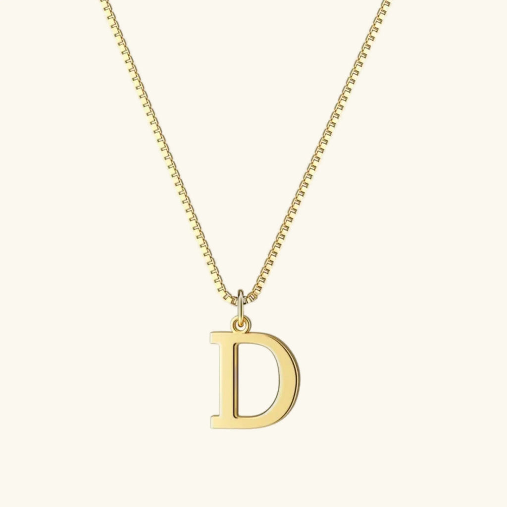 Therese Buchstaben Initial Gold Kette