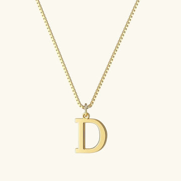 Therese Buchstaben Initial Gold Kette