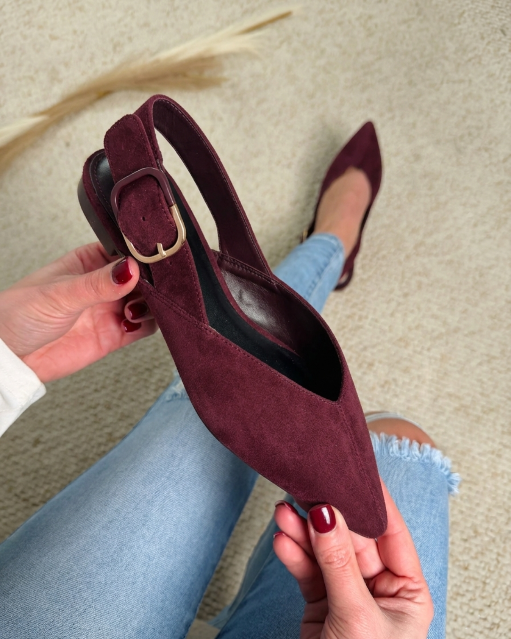 Demi Bordeaux Slipper