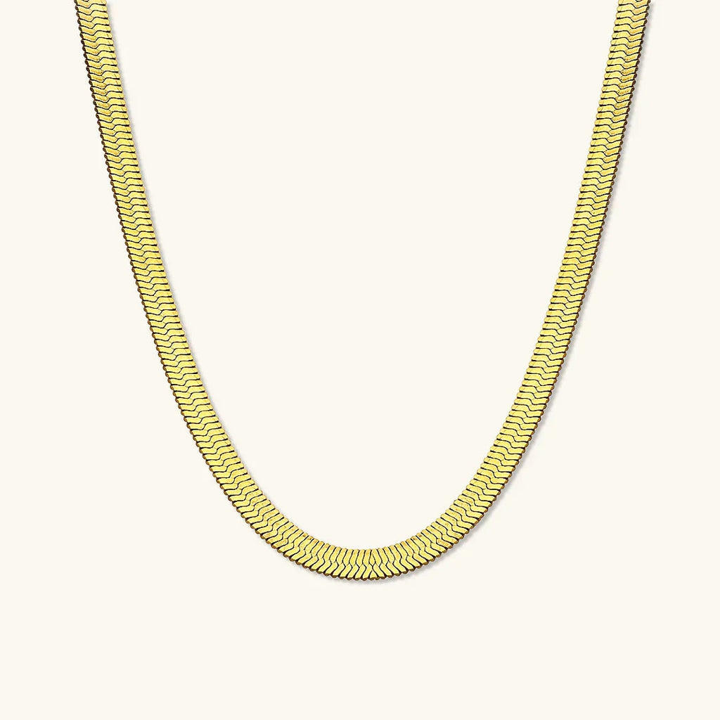 Elysian Gold Fischgrät Kette