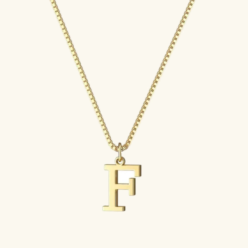 Therese Buchstaben Initial Gold Kette