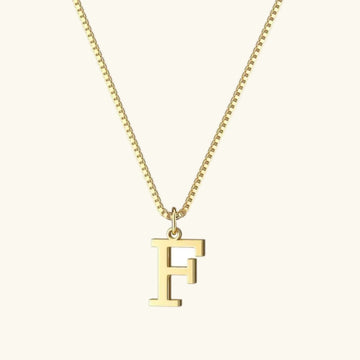 Therese Buchstaben Initial Gold Kette
